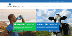 Desktop Screenshot of milkspecialties.com